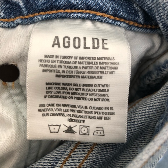 AGOLDE Riley Distressed High-Rise Jeans - Picture 10 of 11